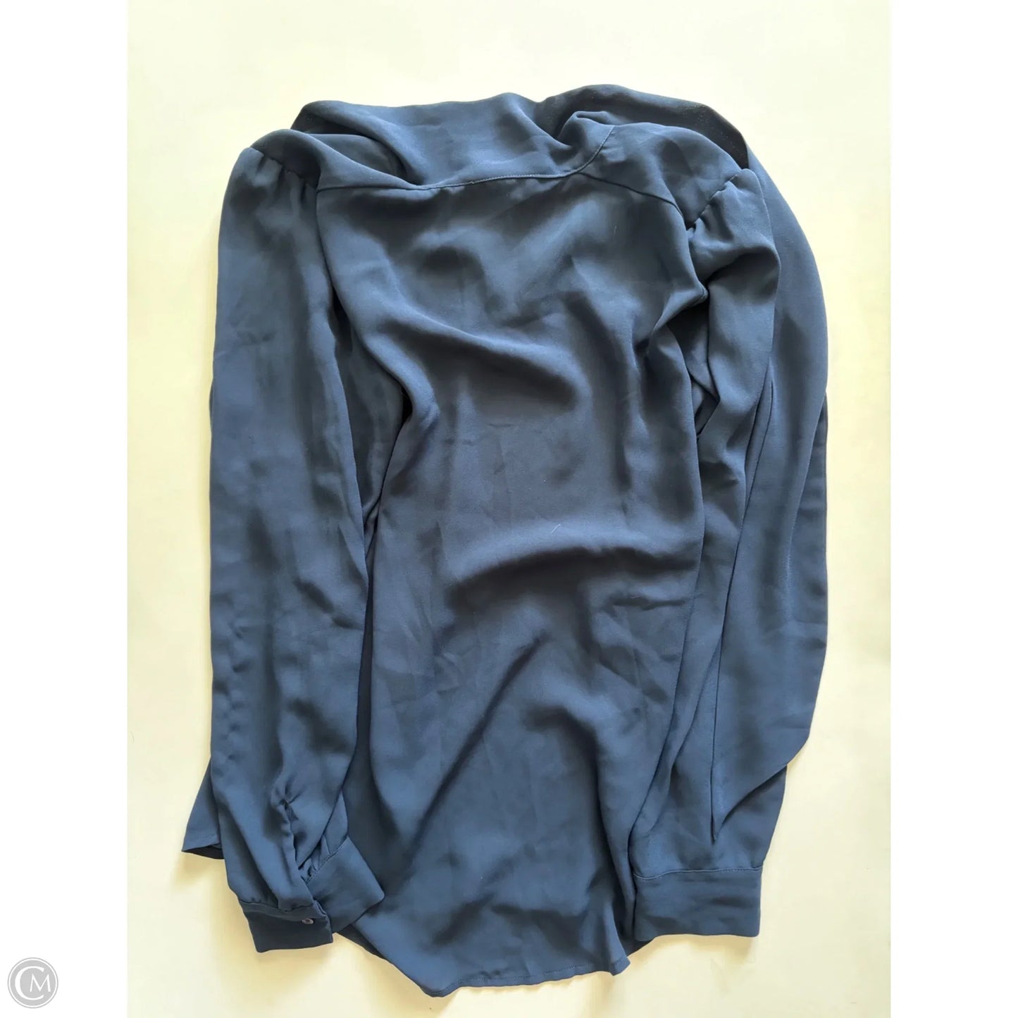 Blouse Long Sleeve By Loft In Navy, Size: M