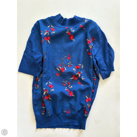Sweater Short Sleeve By Ann Taylor In Blue, Size: S