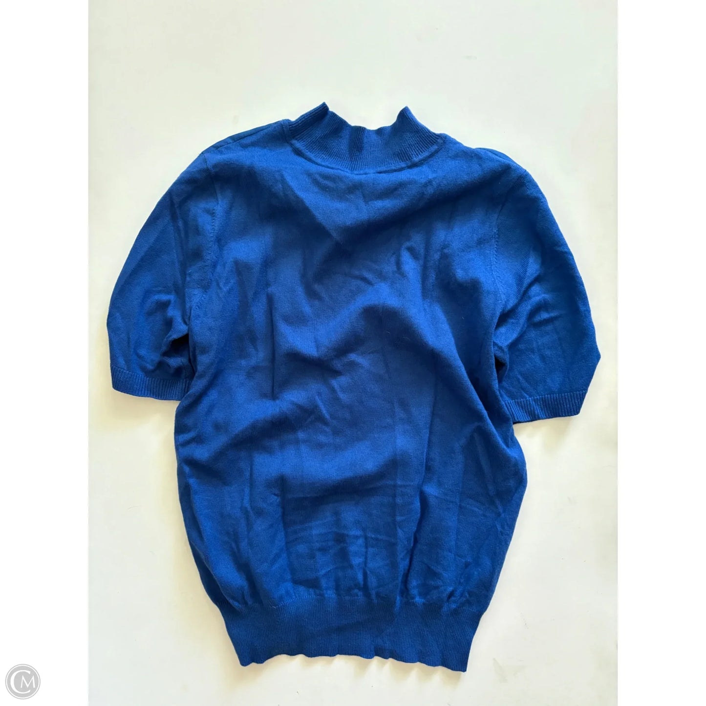 Sweater Short Sleeve By Ann Taylor In Blue, Size: S