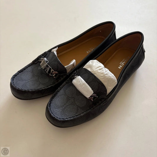 Shoes Flats By Coach In Black, Size: 6.5