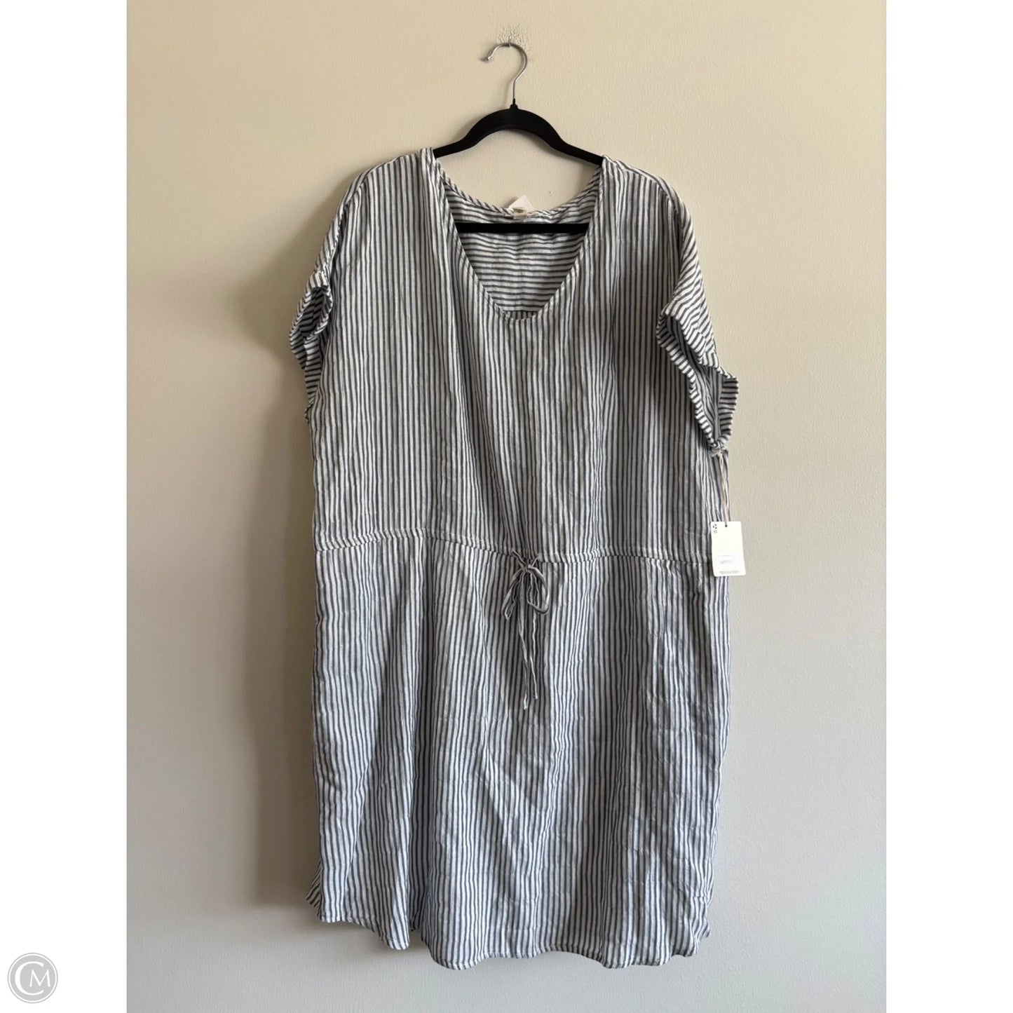Dress Casual Midi By Ana In Striped Pattern, Size: 1x