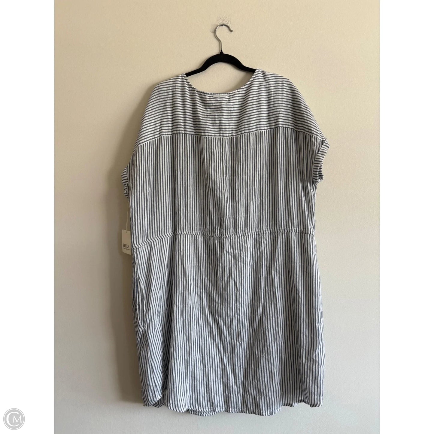 Dress Casual Midi By Ana In Striped Pattern, Size: 1x
