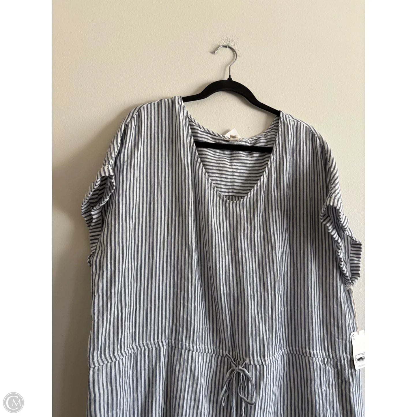 Dress Casual Midi By Ana In Striped Pattern, Size: 1x