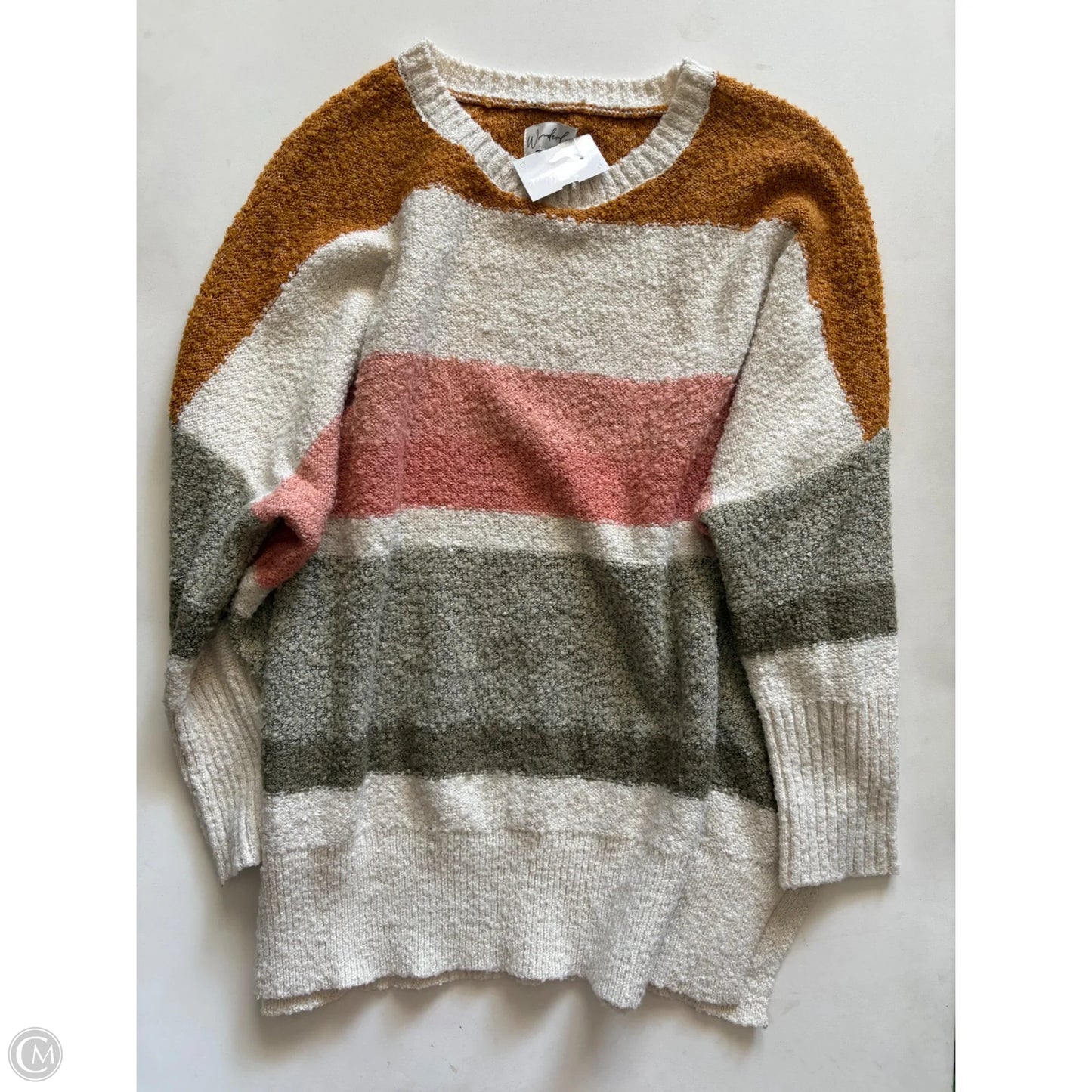 Sweater By Wonderly In Striped Pattern, Size: M