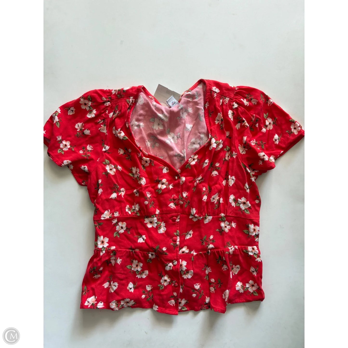 Top Short Sleeve By Old Navy In Orange, Size: M