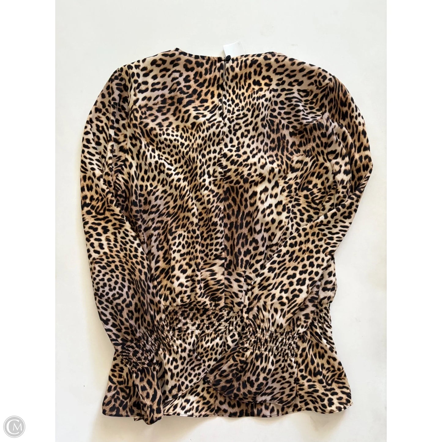 Blouse Long Sleeve By Libby Edelman In Animal Print, Size: M