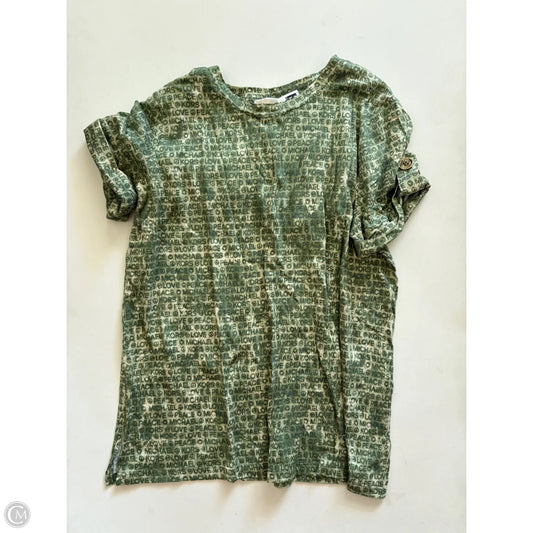 Top Short Sleeve By Michael By Michael Kors In Green, Size: L
