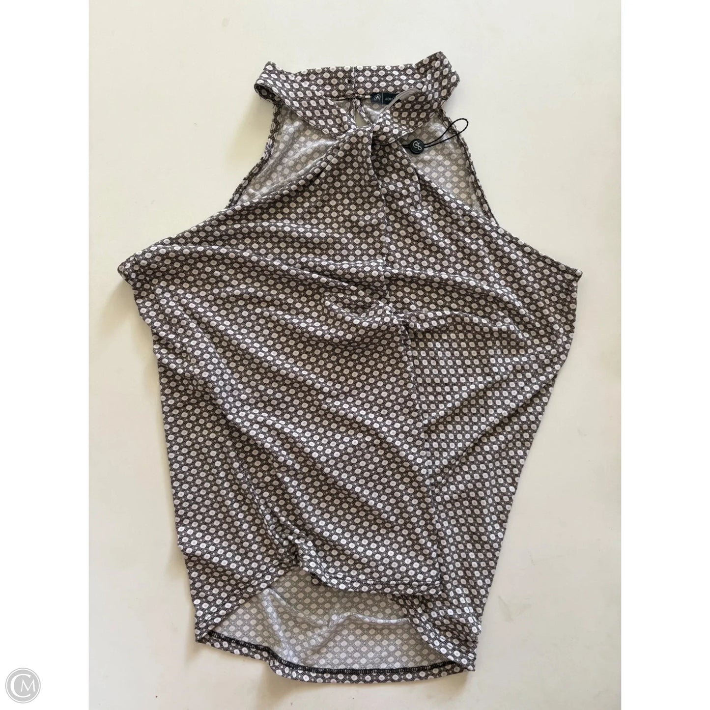 Blouse Sleeveless By Adrianna Papell In Brown, Size: L