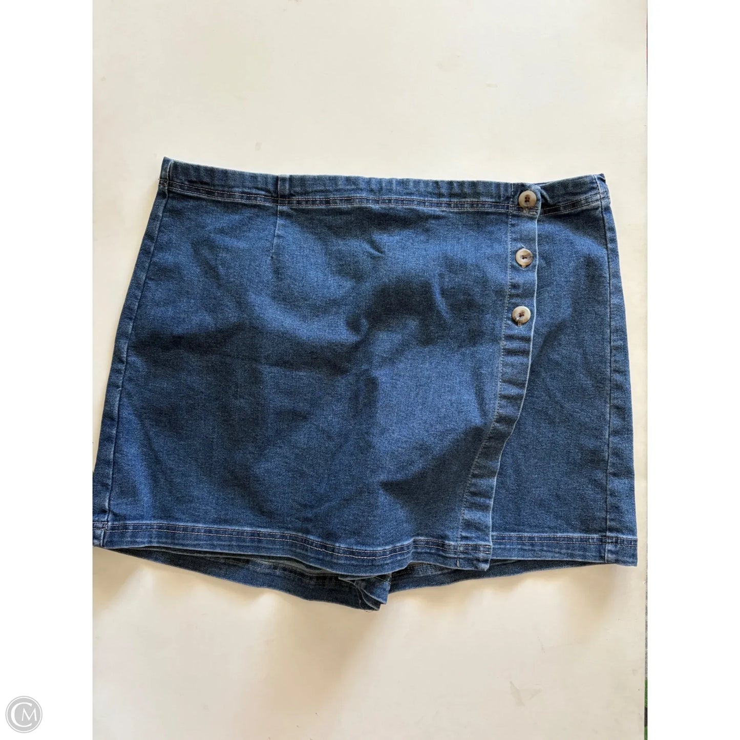 Skort By Curve Appeal In Blue, Size: Xl