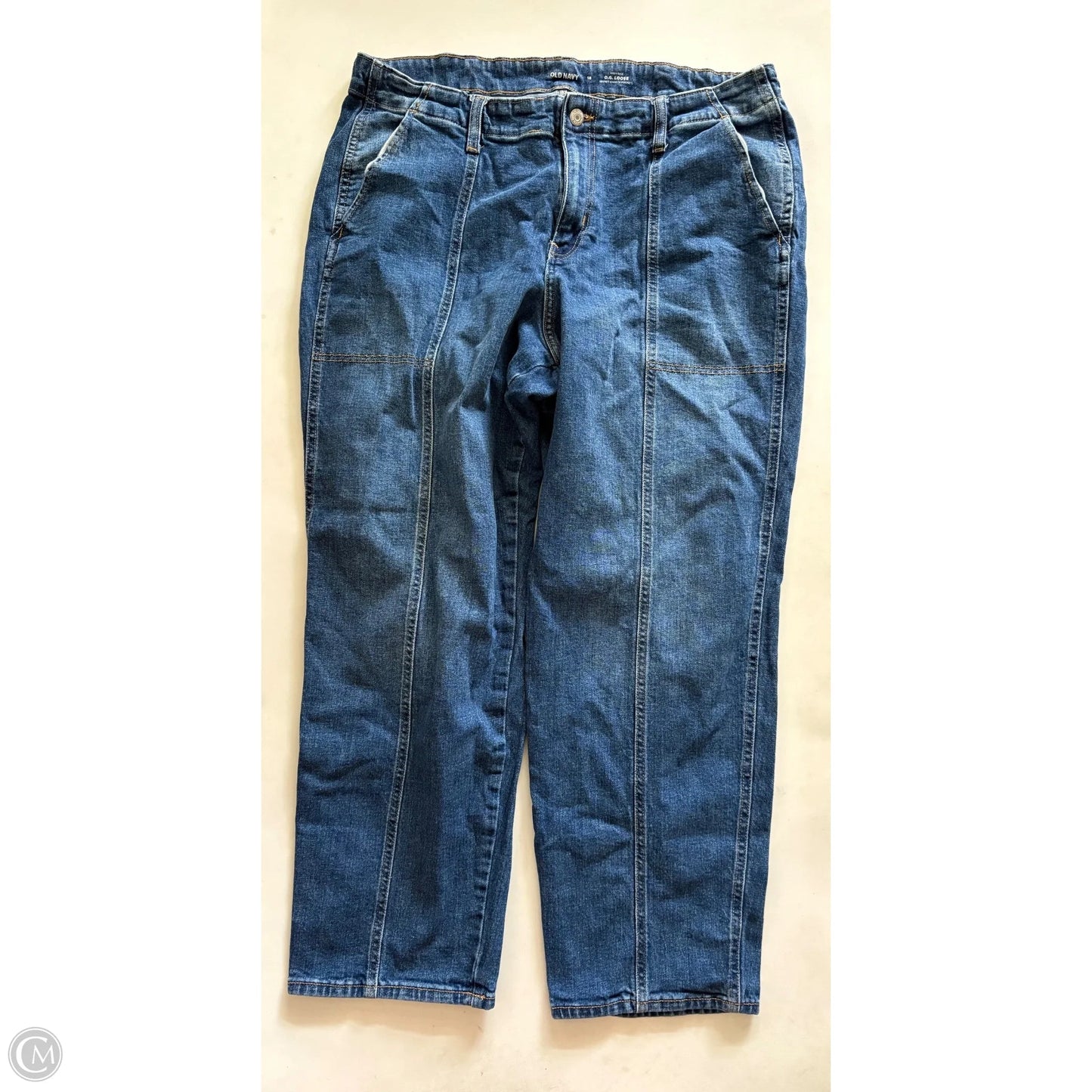 Jeans Straight By Old Navy In Blue, Size: 18
