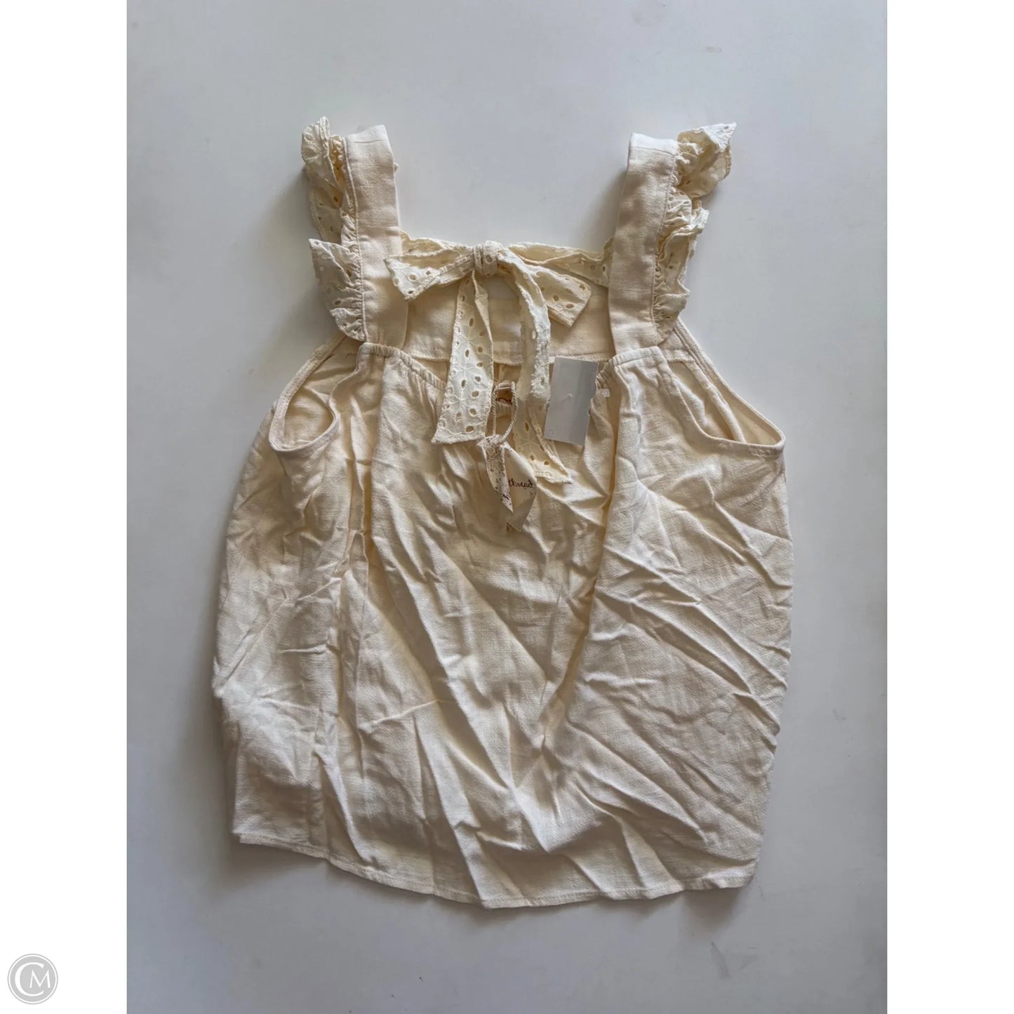 Tank Top By Hem & Thread In Cream, Size: S