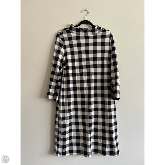 Dress Casual Midi By Talbots In Plaid Pattern, Size: L