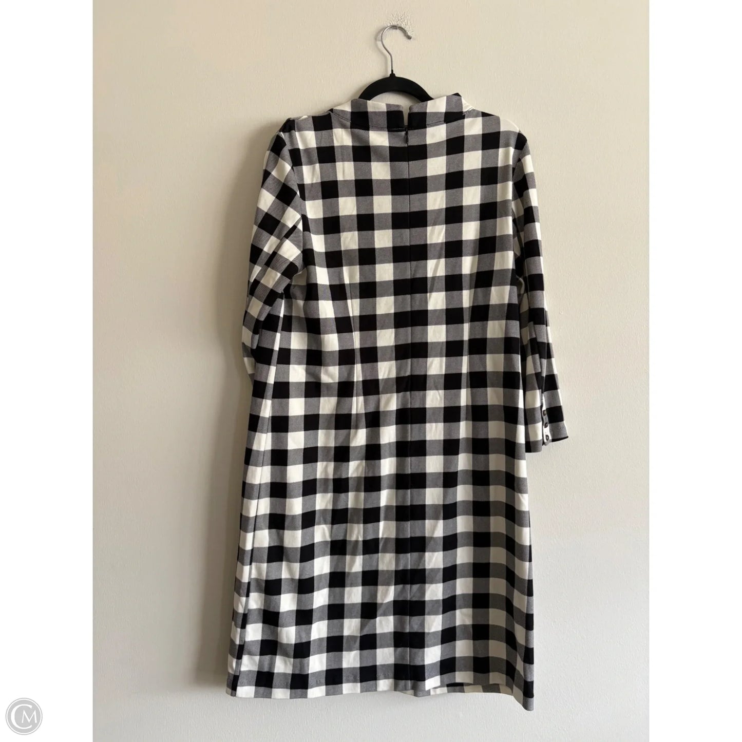 Dress Casual Midi By Talbots In Plaid Pattern, Size: L