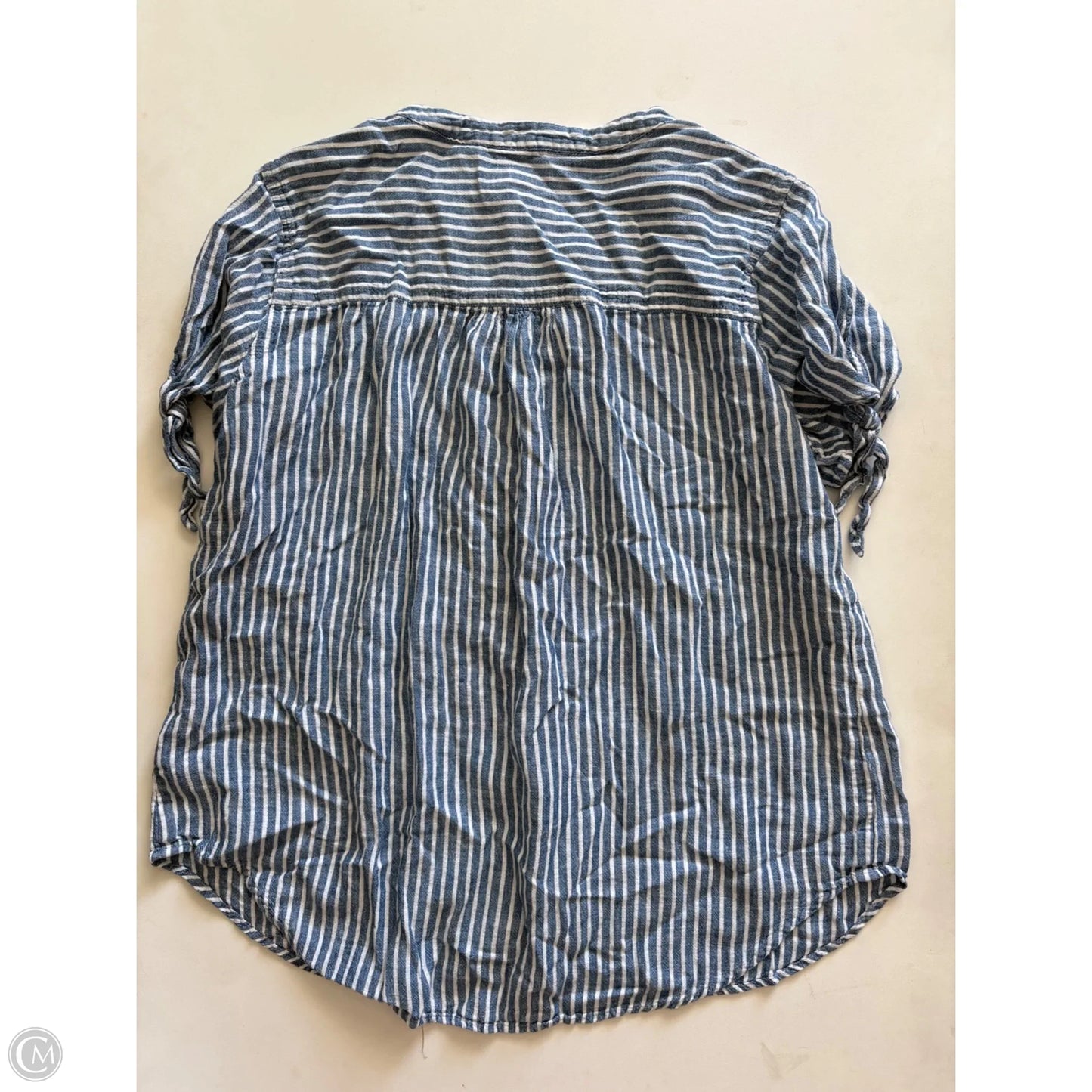 Top Short Sleeve By West Bound In Striped Pattern, Size: L