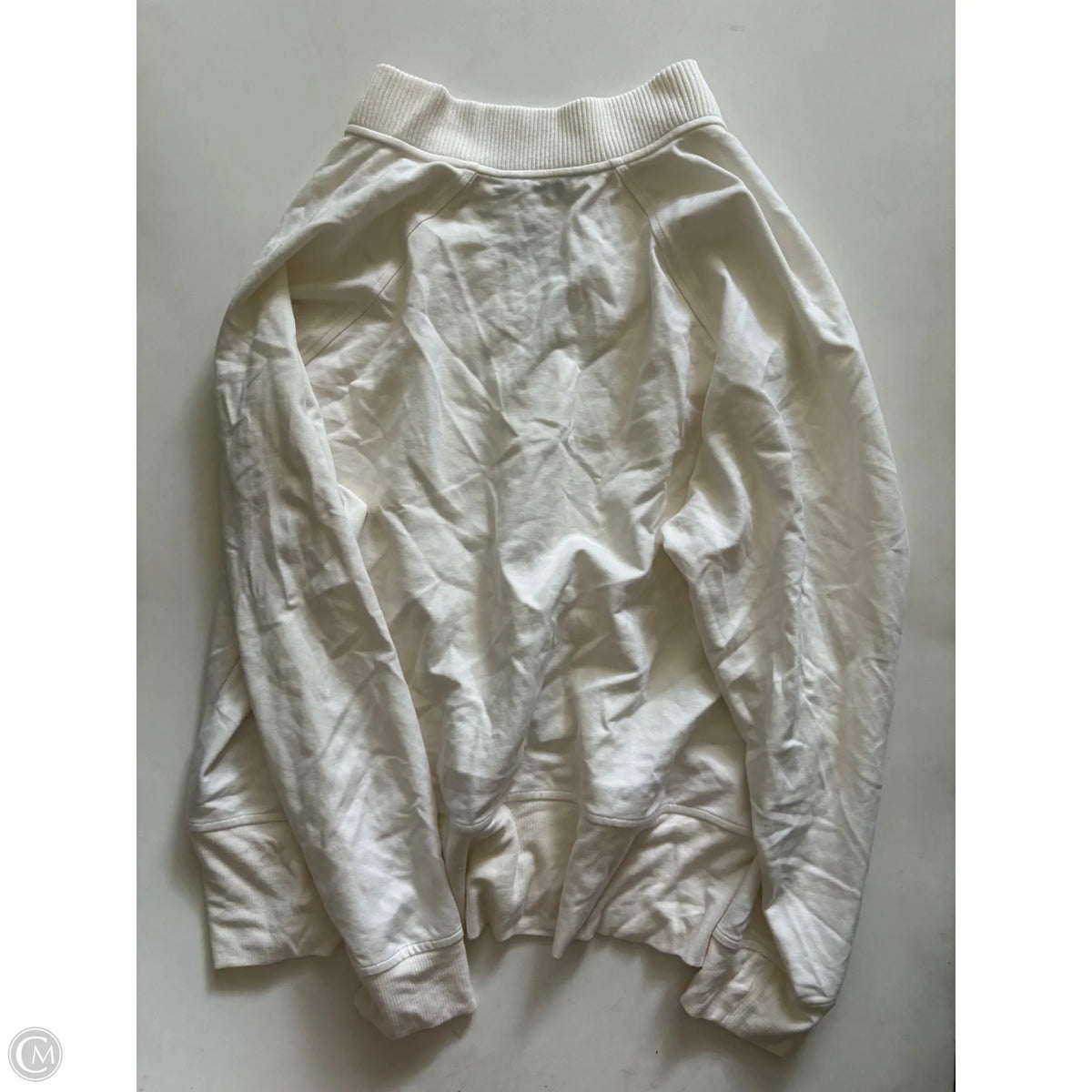 Sweatshirt Crewneck By Athleta In Cream, Size: 1x
