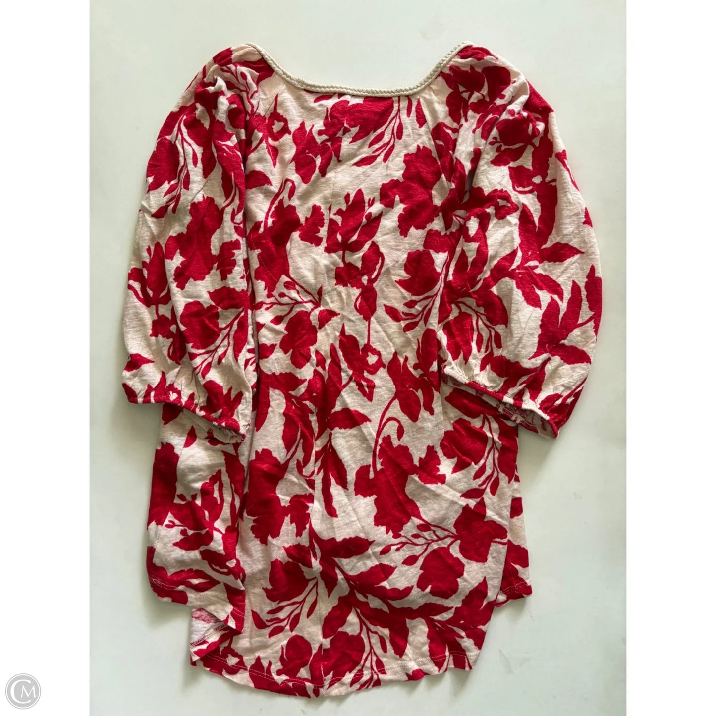 Top Short Sleeve By Chicos In Red, Size: Xl