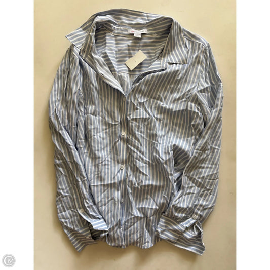 Top Long Sleeve By Liz Claiborne In Striped Pattern, Size: L