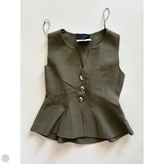 Vest Other By Zara In Green, Size: S