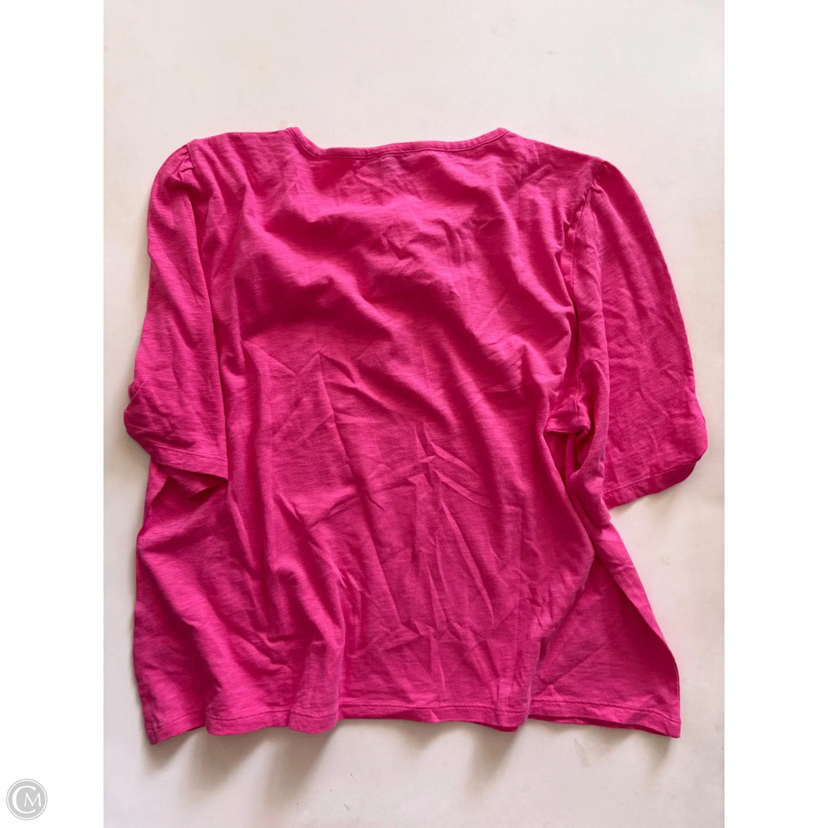 Top Short Sleeve By Talbots In Pink, Size: Xl