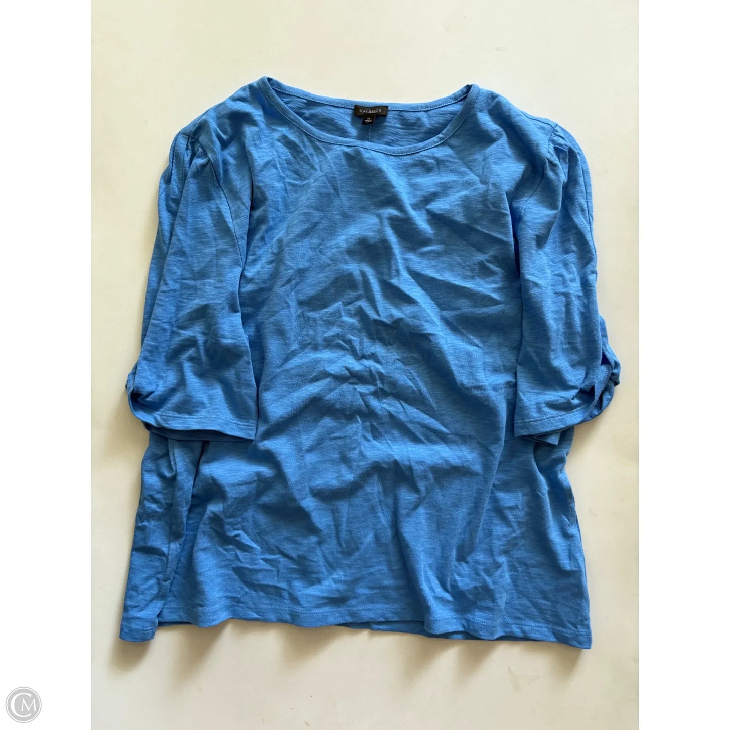 Top Short Sleeve By Talbots In Blue, Size: Xl