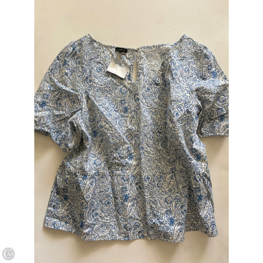 Top Short Sleeve By Talbots In Floral Print, Size: 18