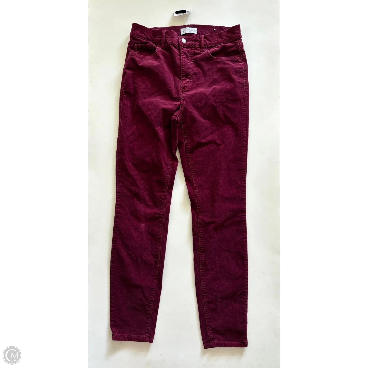 Pants Corduroy By Loft In Maroon, Size: 4