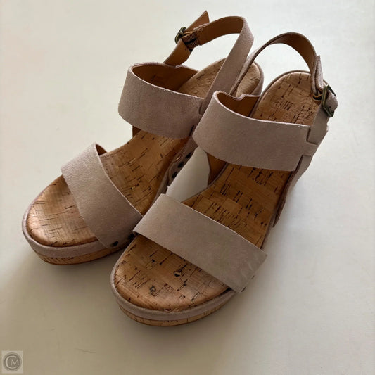 Shoes Heels Block By Kork Ease In Cream, Size: 8