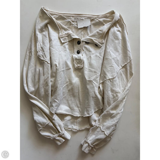 Top Long Sleeve By We The Free In Cream, Size: M