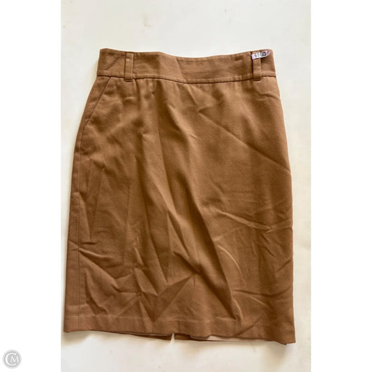 Skirt Midi By Banana Republic In Brown, Size: 14
