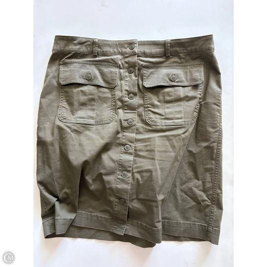 Skirt Midi By Lands End In Green, Size: 16