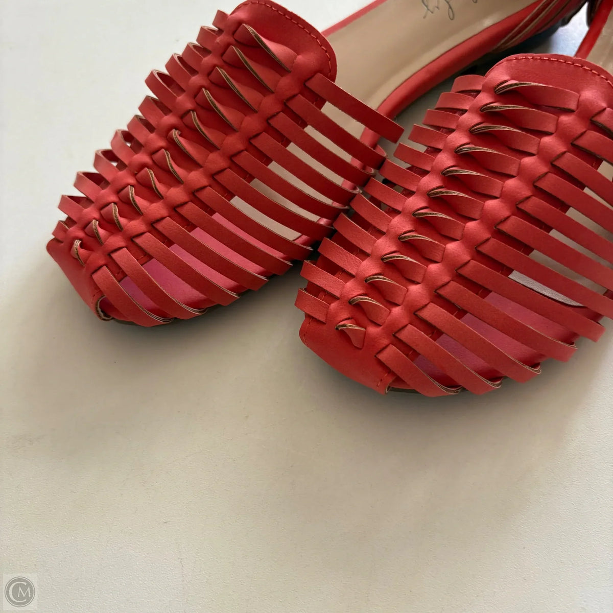 Sandals Flats By Wonderly In Orange, Size: 8.5