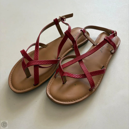 Sandals Flats By New Directions In Red, Size: 8