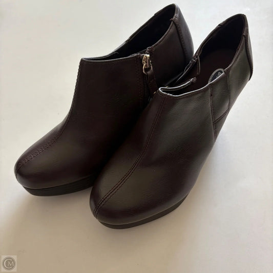 Boots Ankle Heels By Dr Scholls In Brown, Size: 8.5