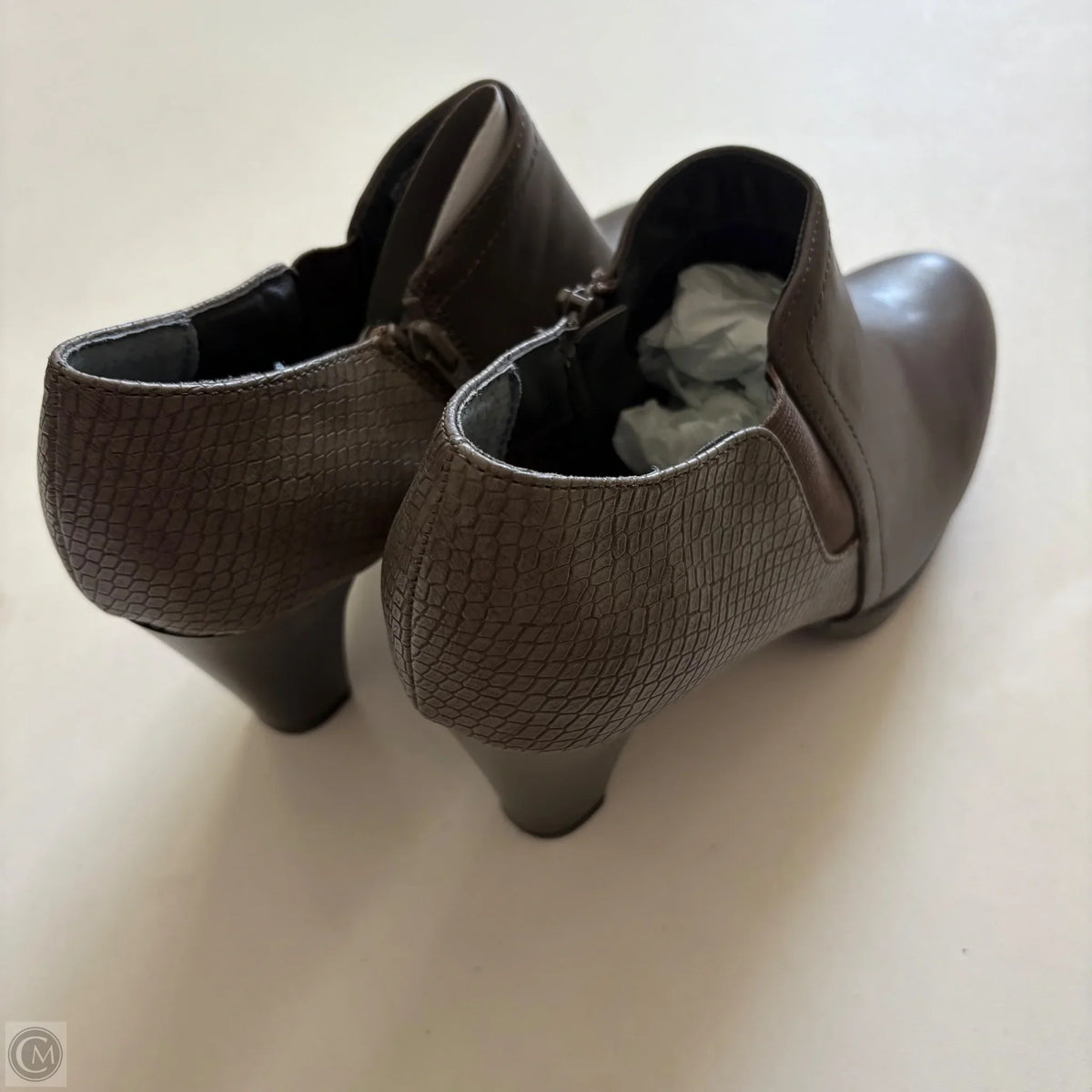 Boots Ankle Heels By Rialto In Brown, Size: 8