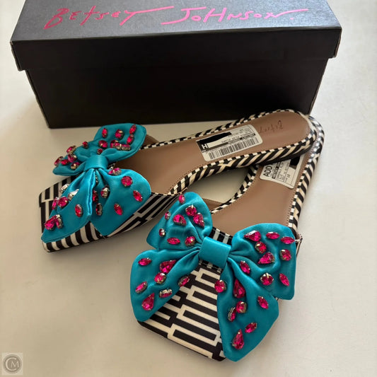 Sandals Flip Flops By Betsey Johnson In Blue, Size: 10
