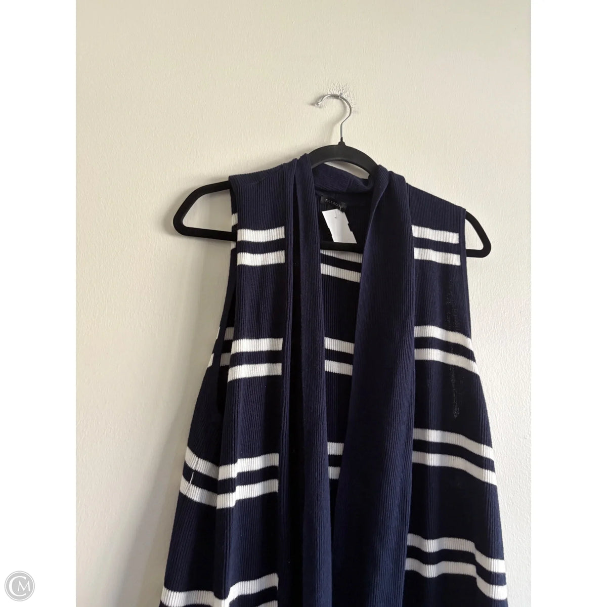 Sweater By Talbots In Striped Pattern, Size: L