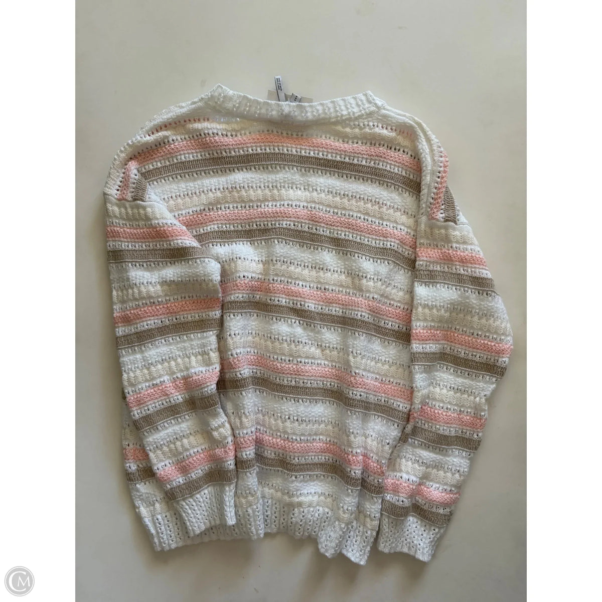 Sweater By Dkny In Striped Pattern, Size: M