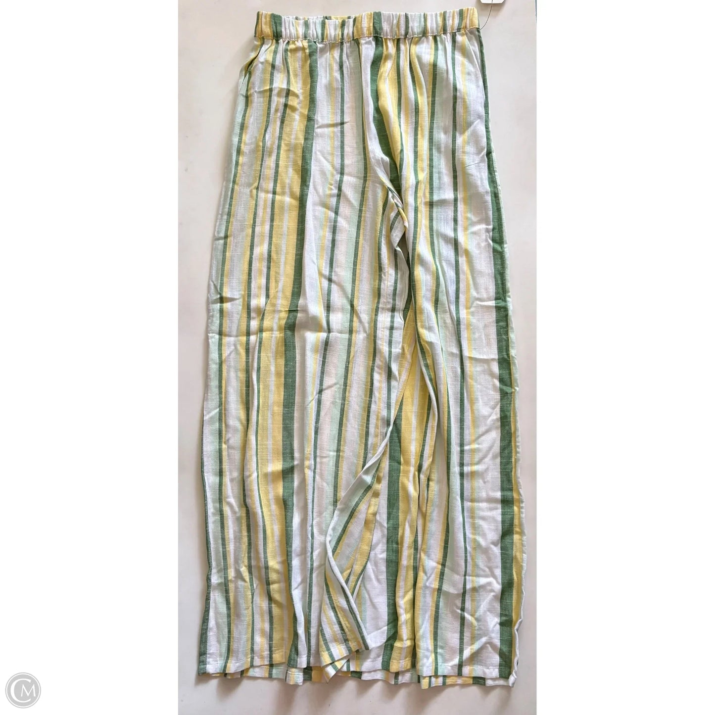 Pants Linen By Wonderly In Striped Pattern, Size: M