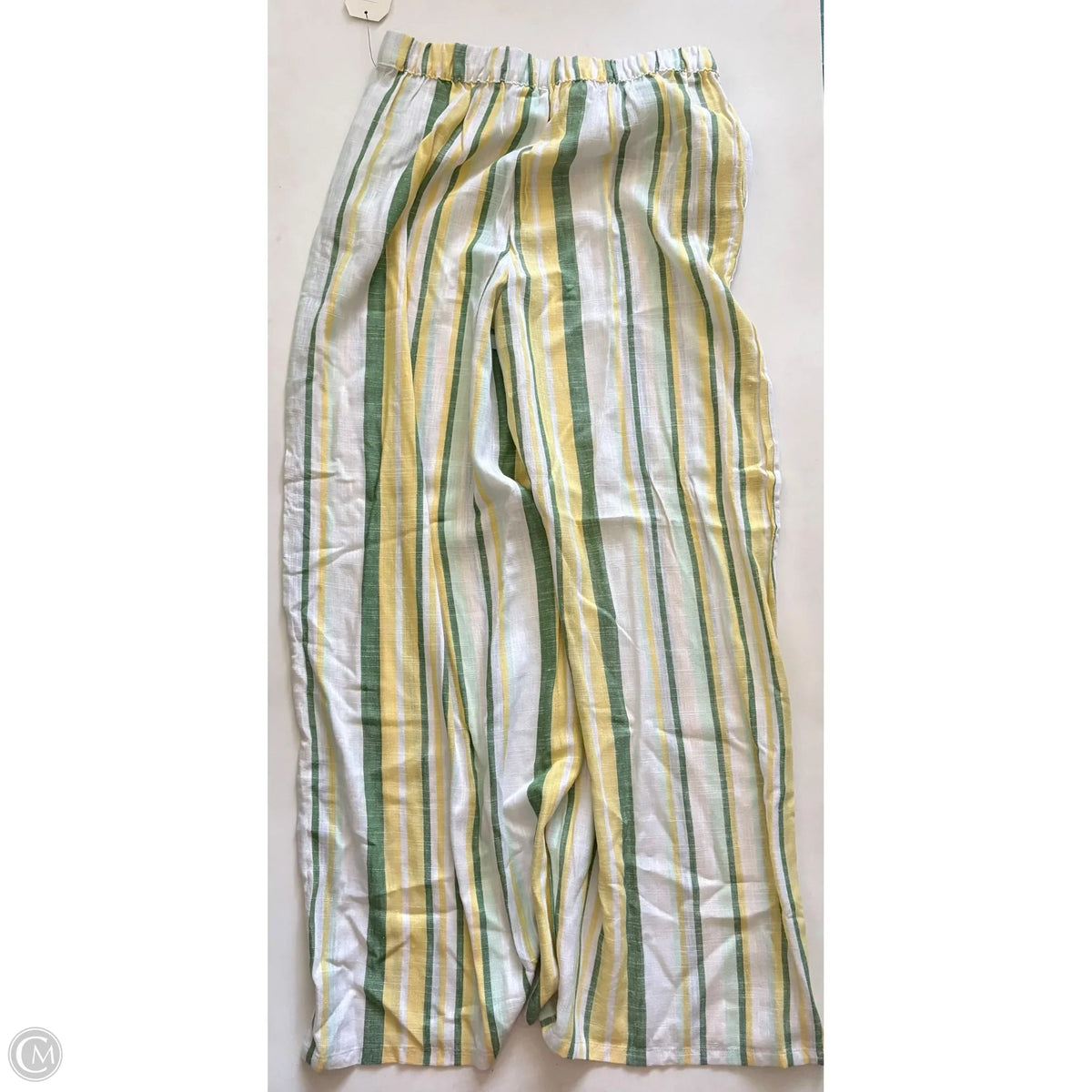Pants Linen By Wonderly In Striped Pattern, Size: M