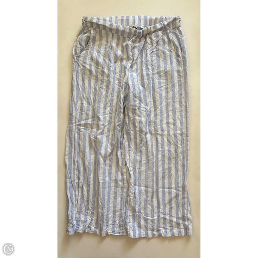 Pants Linen By Cupio In Striped Pattern, Size: M