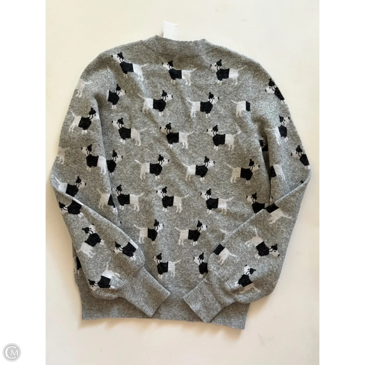 Sweater Designer By Kate Spade In Grey, Size: Xs