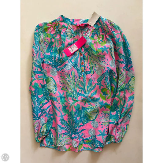 Blouse Designer By Lilly Pulitzer In Multi-colored, Size: Xxs