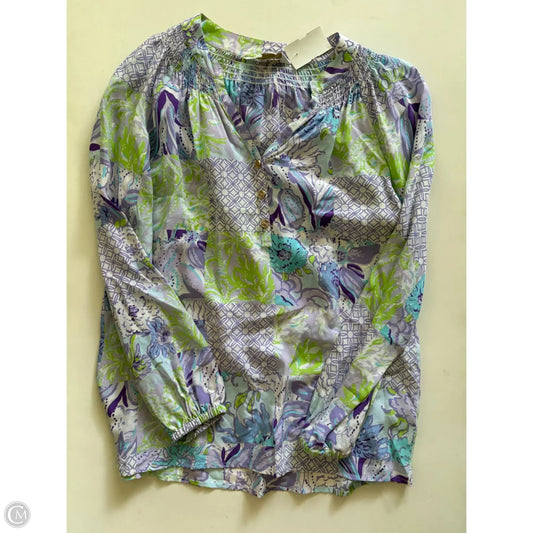 Blouse Designer By Lilly Pulitzer In Purple, Size: Xs
