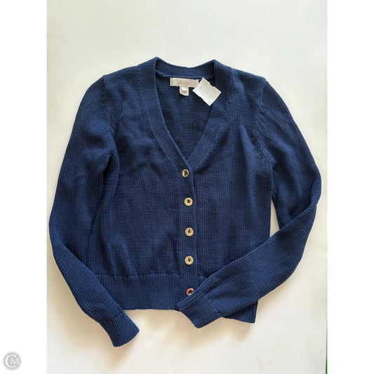 Sweater Cardigan Designer By Lilly Pulitzer In Navy, Size: Xs