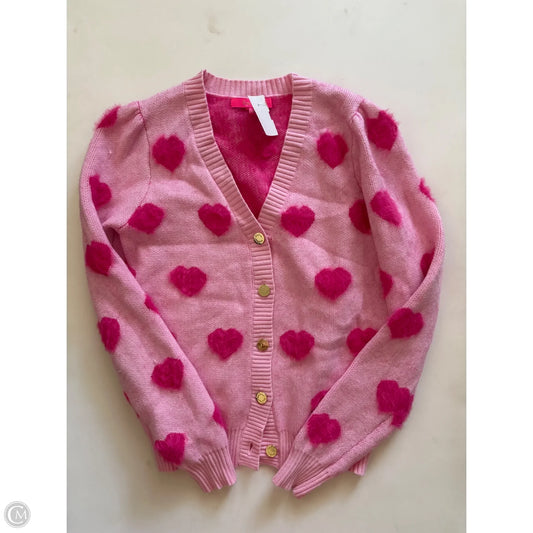 Sweater Cardigan Designer By Lilly Pulitzer In Pink, Size: Xs