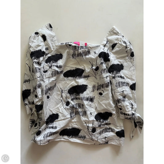 Top Long Sleeve Designer By Lilly Pulitzer In White, Size: S