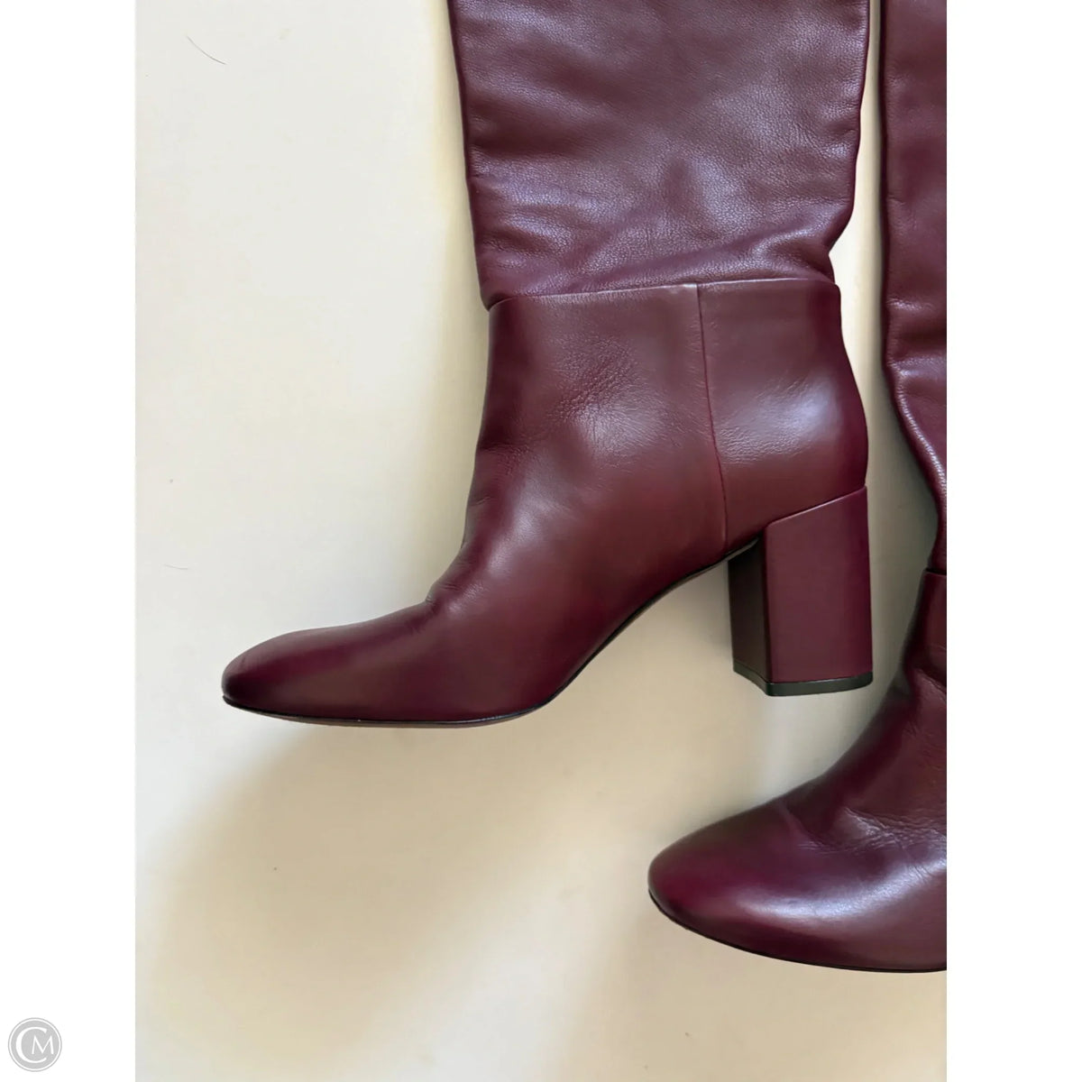 Boots Designer By Tory Burch In Maroon, Size: 9