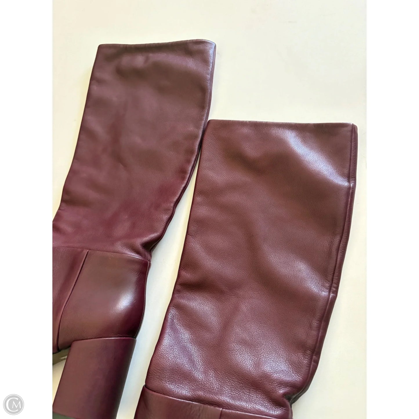 Boots Designer By Tory Burch In Maroon, Size: 9
