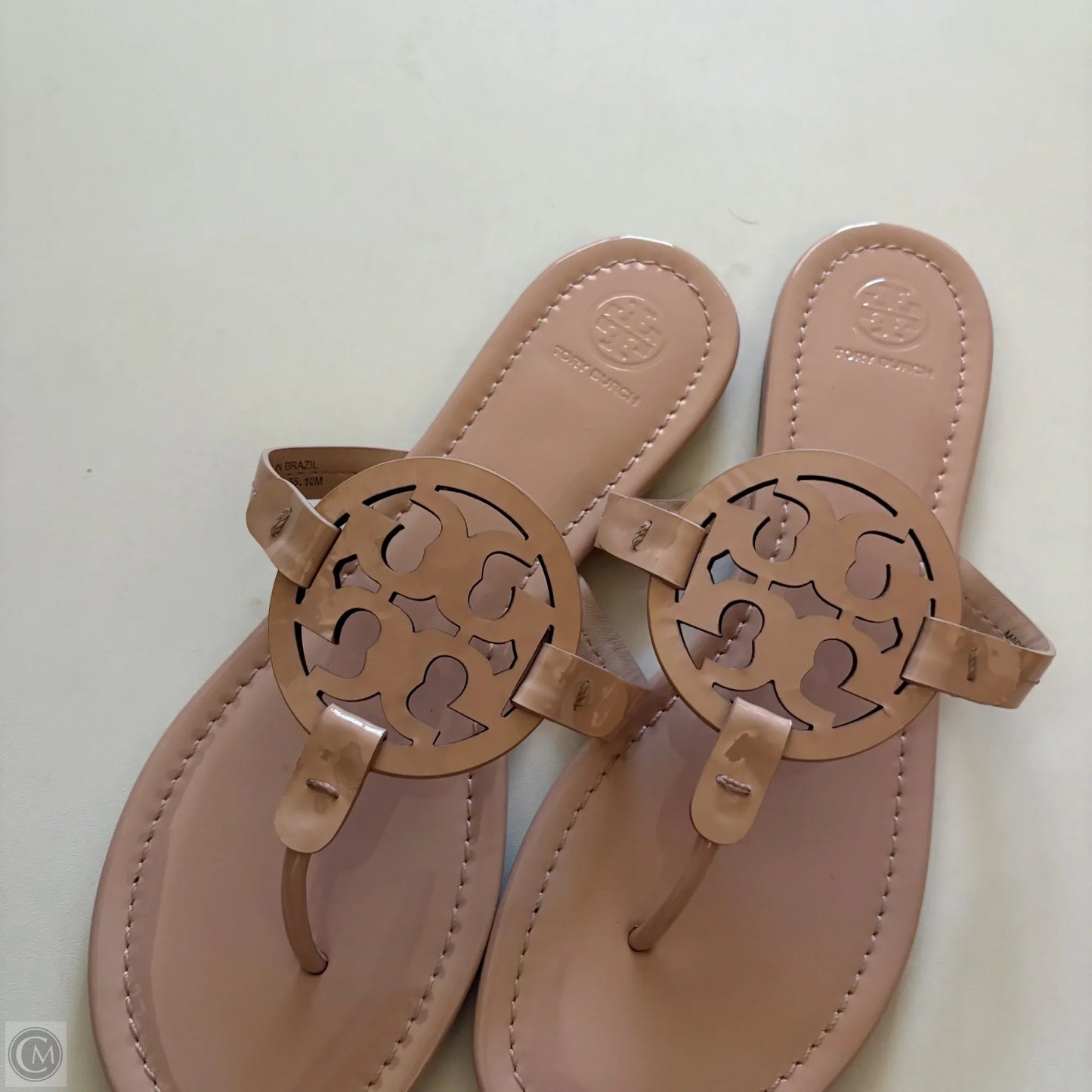 Sandals Designer By Tory Burch In Beige, Size: 10