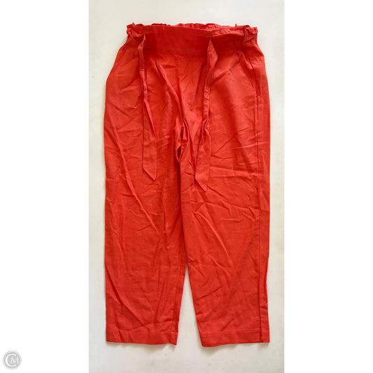 Pants Linen By Calligraphie In Orange, Size: M